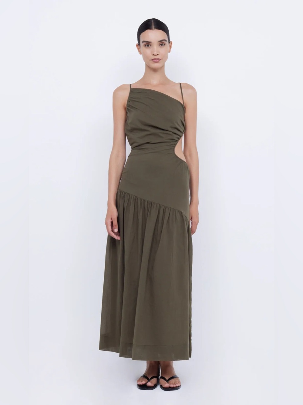 Bec + Bridge CALYPSO ASYM MAXI DRESS - Olive